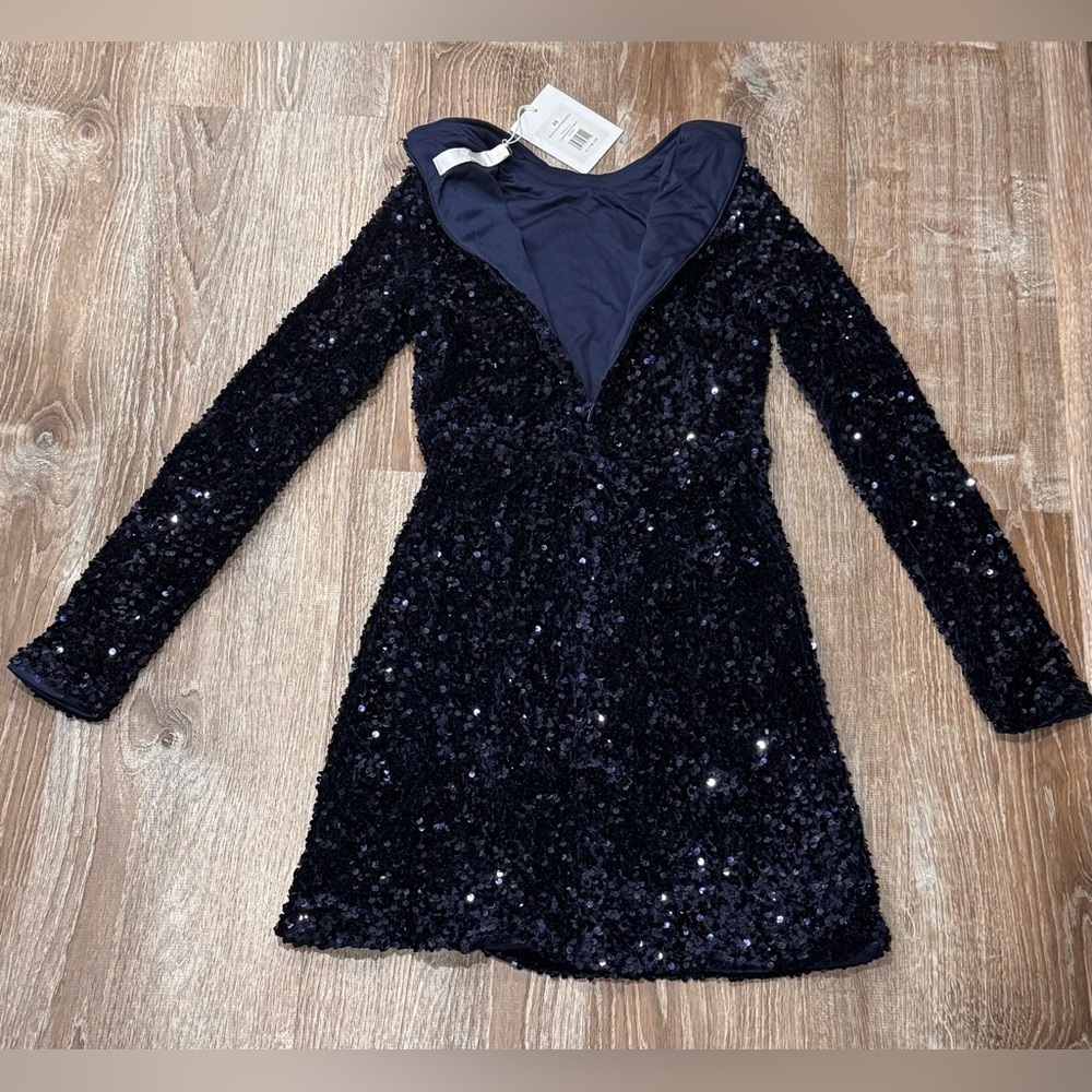 Rachel Parcell Sequin Ruched Mini Dress - Picture 4 of 6